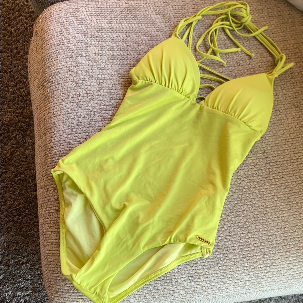 Lime Green Women's One Piece Swimsuit